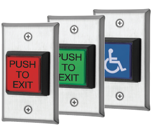 Locknetics IPB-100 LED illuminated 2" Push Button