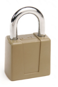 CCL 66H Padlock, Die-Cast, Disc Tumbler, 1-1/4" Hardened Steel Shackle