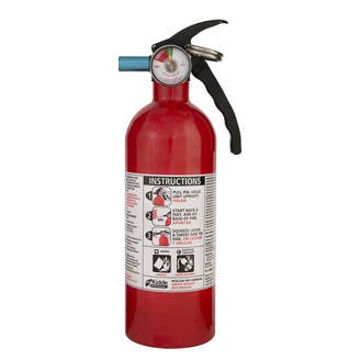 Kidde FA5B Fire Extinguisher w/ Nylon Strip Bracket, Disposable