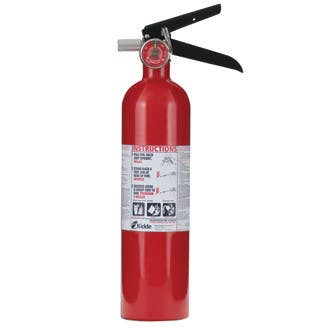 Kidde PRO2.5MP Rechargeable Fire Extinguisher w/ Wall Hook, For Multipurpose Use