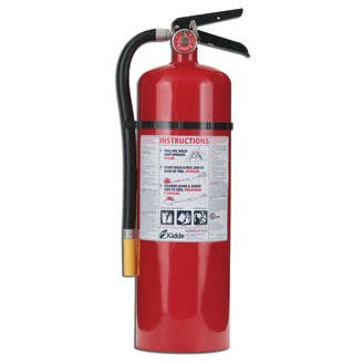 Kidde PRO10MP Rechargeable Fire Extinguisher w/ Wall Hook, For Multipurpose Use