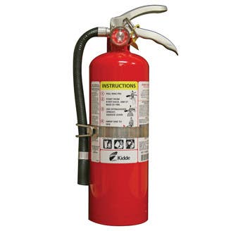 Kidde ProPlus5MP Rechargeable Fire Extinguisher w/ Wall Hook, For Multipurpose Use
