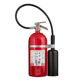 Kidde PRO10CD Rechargeable CO2 Fire Extinguisher w/ Wall Hook, For Electrical Risks