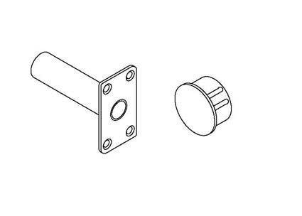 ABH Hardware 1858 Universal Bottom Fire Bolt for Wood & Metal Doors