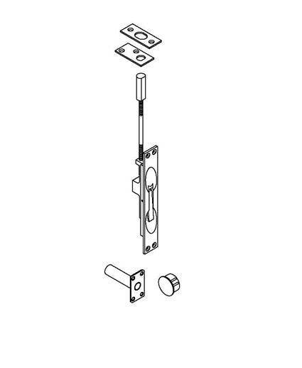 ABH Hardware 1854 Manual Flush Bolt
