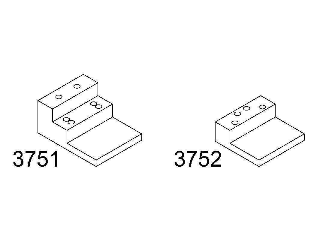 ABH Hardware 3751/3752 Mounting Brackets for Coordinator