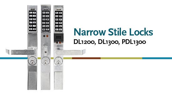 Alarm Lock PDL1300 Trilogy Narrow Stile Proximity Lock