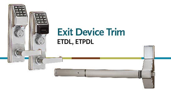 Alarm Lock ETDL27 Trilogy T2 Exit Device Trim, Satin Chrome