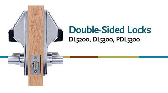 Alarm Lock PDL5300 Trilogy Electronic Double Sided Digital Proximity Lock, Weather Proof, Satin Chrome