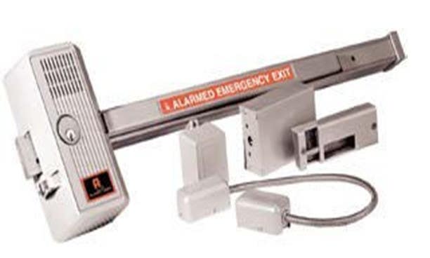 Alarm Lock 715x28x88 Delayed Egress Panic Lock, Aluminum Finish w/ Monitoring Output