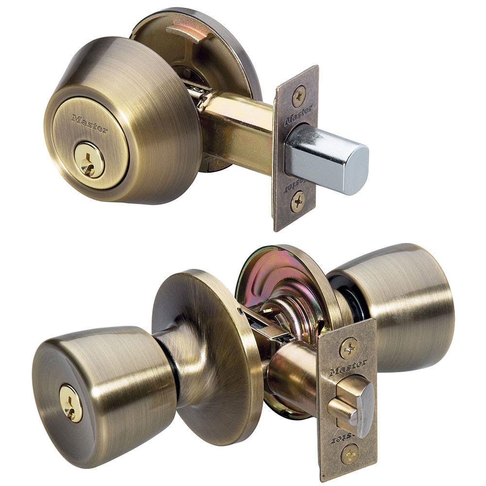 Master Lock TUC Grade 3 Tulip Knob & Deadbolt, Combo Pack