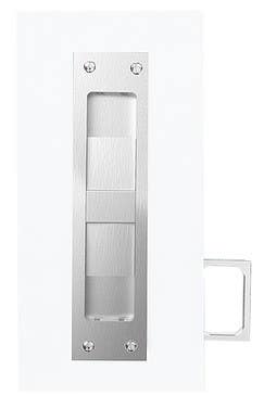 Accurate Lock & Hardware VT.2002Q-5 Vantage Quiet Pocket Door Privacy Set, Exposed Fasteners