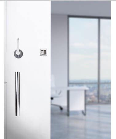 Accurate Lock & Hardware 9100BDL Barn Door Hardware Set w/ 2002 Flush Pull Trim, Exposed Fasteners