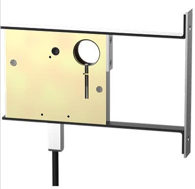 Accurate Lock & Hardware 9500VR Vertical Rod Lockset w/ 24S or 2002 Flush Pulls-Concealed Fasteners, 2-1/2" Backset