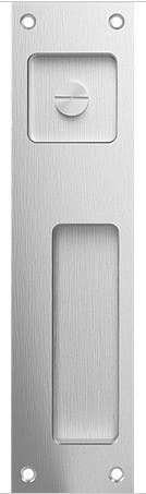 Accurate Lock & Hardware FE9006E 9" Rectangular Pivacy Flush Pull w/ ER, Exposed Fasteners