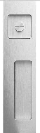 Accurate Lock & Hardware FC7346E 7-3/4" Rectangular Privacy Flush Pull w/ ER, Concealed Fasteners