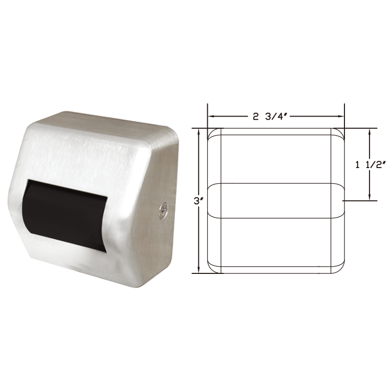 TownSteel MSS-PP Grade 1 Push Pull Mortise Lockset, Satin Stainless Steel