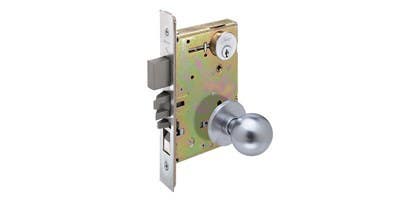 Arrow AM Series Knob Mortise Lock w/ Escutcheon