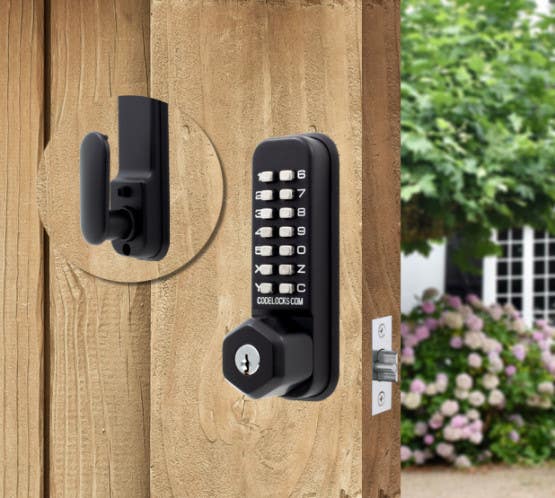 Codelocks 99473 CL255 Tubular Latchbolt, Key Override, Marine Grade Gate Box Kit