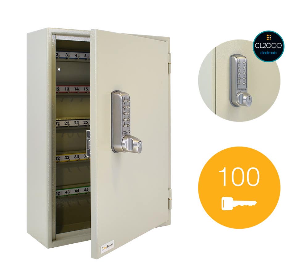 Codelocks 92441 100 Hook Key Cabinet, KSCL 0100 ES