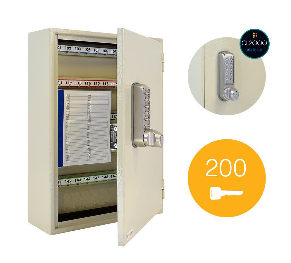 Codelocks 92403 200 Hook Key Cabinet, KSCL 0200 ES