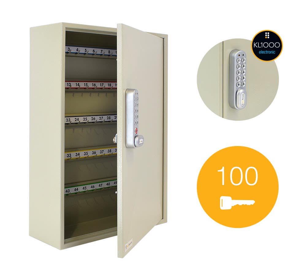 Codelocks 90754 100 Hook Key Cabinet, KSCL 0100