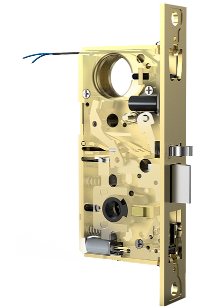 Accurate Lock & Hardware M8700E-UL/M8800E-UL Listed Motor Drive Narrow Backset Electrified Mortise Lock