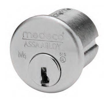 Medeco 101350 6 Pin Jumbo Mortise Cylinder (1-19/64" Long, 1-3/8" Shell Dia.) Corbin Russwin Master Ring Cylinder Replacement