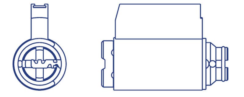MUL-T-Lock KIKYRL Knob & Lever Replacement Cylinder For Yale RealLiving Lever Mechanical Override