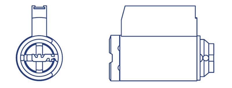 MUL-T-Lock KIKKA1 Knob & Lever Replacement Cylinder For Kaba E-plex 2000