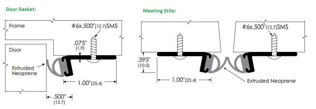 ZERO 99 Head And Jamb Gasketing, Silicone