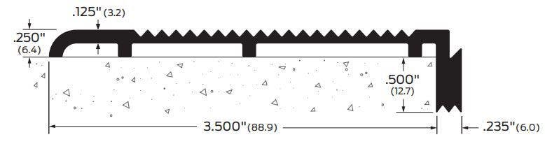 ZERO 238 Ramp, 3 1/2", 1/4" x 3/4"