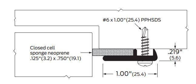 ZERO 314 Head & Jamb Gasketing, Neoprene