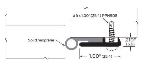 ZERO 328 Head & Jamb Gasketing, Neoprene