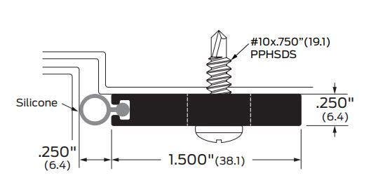 ZERO 472 Head & Jamb Gasketing, Security Seal/Neoprene