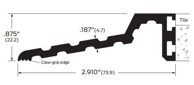 ZERO 523 Butt Threshold, 3"