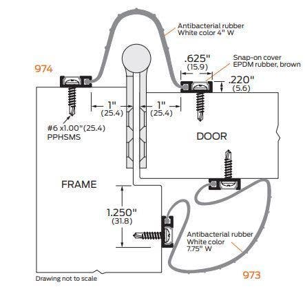 ZERO 971 BioWall Antibacterial Finger Guard, Rubber, White