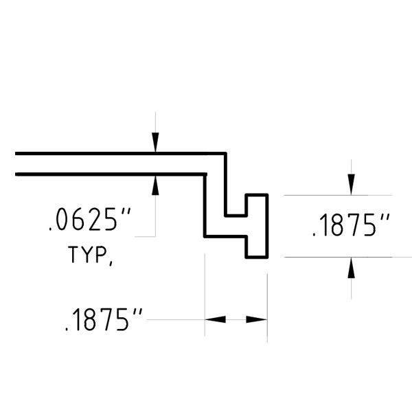 ZERO 72N Neoprene Strip, 2-5/8" Wide