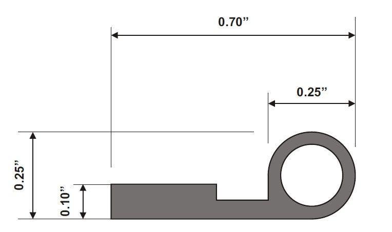 ZERO 328N Neoprene Insert, 7/8" Wide