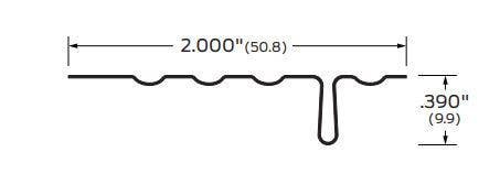 ZERO 500 Side Jamb without Return Flange, 2 1/8"
