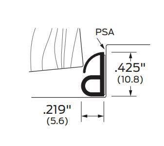 ZERO 824N Neoprene Seal/PSA - Weather Stripping