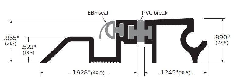 ZERO 7338B Bronze / Adjustable Interlocking Thermal Break