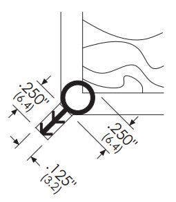 ZERO 8054S Kerf Pressure Seal, Silicone, .250"