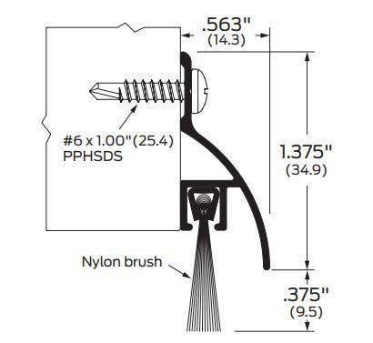 ZERO 8198P .625" Nylon Brush