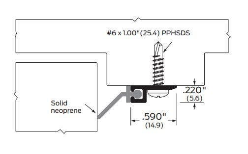 ZERO 8302N 45 Degree Leg Seal - Neoprene