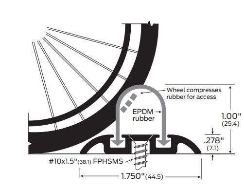 ZERO 8557S-BK Silicone Double Lip Seal W/ Compressive Bulb