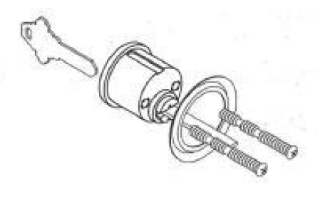 Adams Rite 8736 Five-Pin Rim Cylinder for use with 3100, 3700, 8100, 8200, 8700, 8800 Exit Device