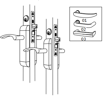 Adams Rite 2190-TDK Thick door kit for 2190, 2290 standard exterior trim set