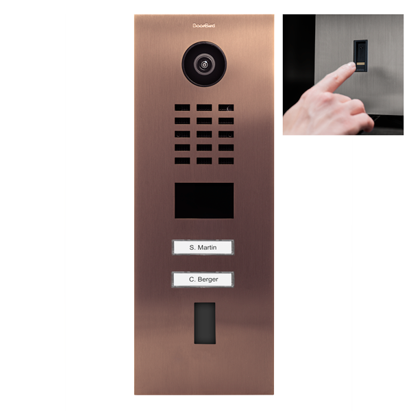 DoorBird D2102FV EKEY IP Video Door Station, 2 Call Buttons
