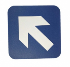 Don-Jo HS 9070 36 A.D.A Sign, Finish- Blue